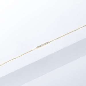 18K YELLOW GOLD BRACELET WITH WHITE DIAMOND