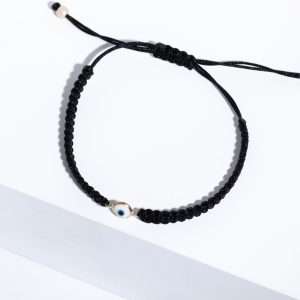 18K YELLOW GOLD EYE BRACELET