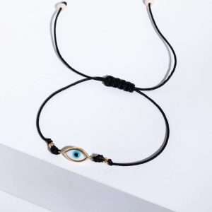 18K YELLOW GOLD EYE BRACELET