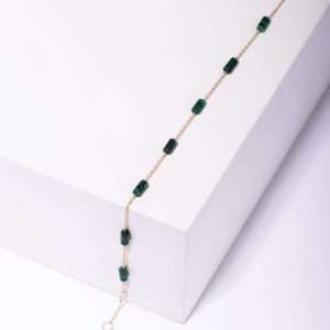 18K YELLOW GOLD BRACELET WITH MALACHITE