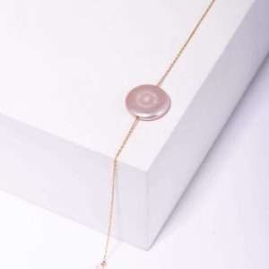 18K YELLOW GOLD BRACELET WITH MOTHER OF PEARL