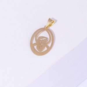 18K YELLOW GOLD SAINT CHARBEL PENDANT