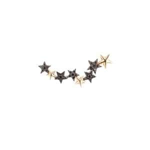 Black Shooting Stars Cartlilage Single Earring