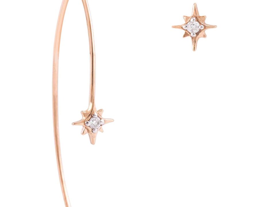 Twinkle Star Arc Earrings