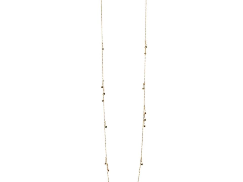 18K GOLD FUNKY SAUTOIR WITH BROWN DIAMOND