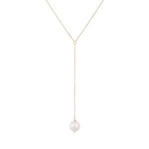 Long Dangle Pearl Necklace