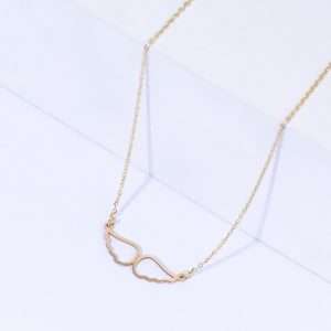 18K YELLOW GOLD WING NECKLACE