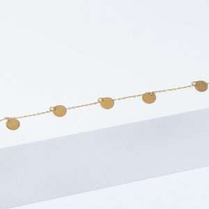 18K YELLOW GOLD CIRCLE BRACELET