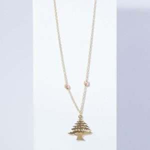 18K YELLOW GOLD CEDAR NECKLACE