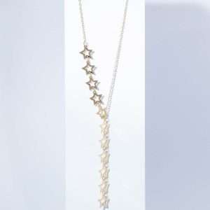 18K YELLOW GOLD STAR NECKLACE