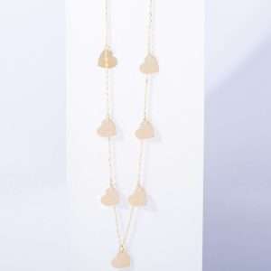 18K YELLOW GOLD HEART NECKLACE