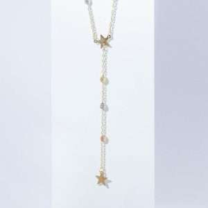 18K YELLOW GOLD STAR NECKLACE