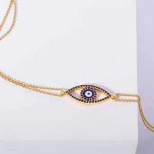 18K YELLOW GOLD EYEBRACELET WITH SAPPHIRE