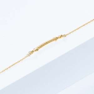 18K YELLOW GOLD BRACELET WITH WHITE DIAMOND
