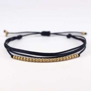 18K BEADS GOLD SOLID POLYSTER THREAD