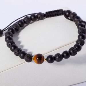 18K YELLOW  GOLD BRACELET WITH JADE STONE