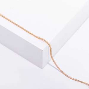 18K PINK GOLD TENNIS BRACELET WITH WHITE DIAMOND