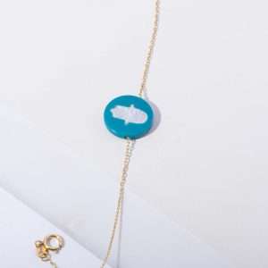 18K YELLOW GOLD FATIMA'S HAND BRACELET