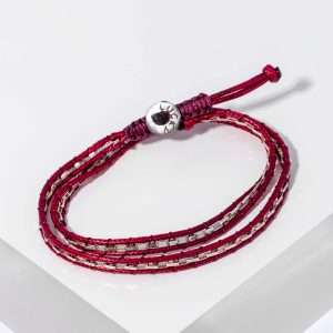 MAN DOUBLE WRAP LEATHER BRACELET