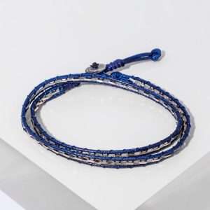 MAN DOUBLE WRAP LEATHER BRACELET