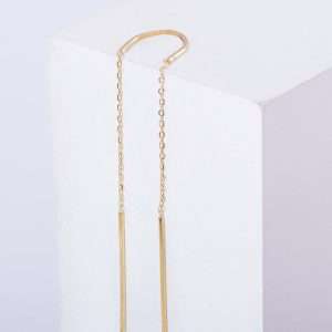 18K SINGLE YELLOW GOLD EARRING