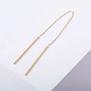 18K SINGLE YELLOW GOLD EARRING