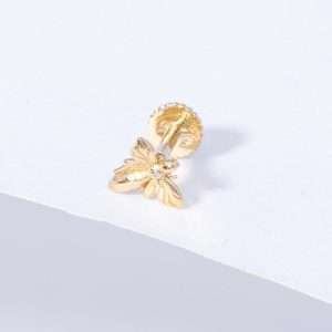 18K YELLOW GOLD PIERCING WITH WHITE DIAMOND