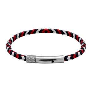 MEN BRACELET WITH MULTICOLOR LEATHER