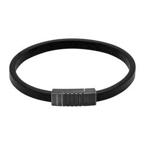 MEN BRACELET BLACK LEATHER