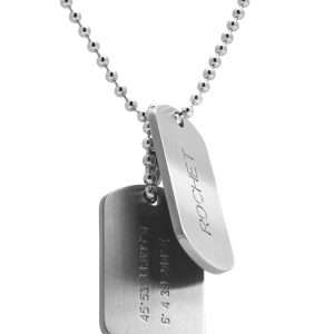 MEN NECKLACE WITH STEEL PENDANT