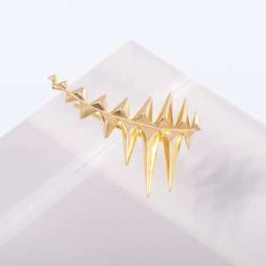 18K SINGLE YELLOW GOLD EARRING RIGHT SIDE