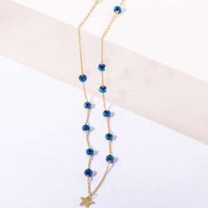 18K YELLOW GOLD STAR CHOKER STAR