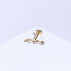 18K YELLOW GOLD PIERCING WITH WHITE DIAMOND