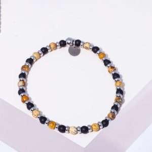 MAN BRACELET WITH SEMI-PRECIOUS STONE