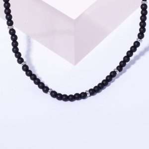 MAN NECKLACE WITH SEMI-PRECIOUS STONE