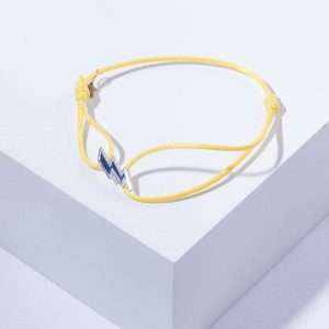 18K YELLOW GOLD THUNDERSTORM BRACELET WITH CORDON