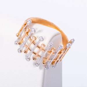 18K PINK AND WHITE GOLD WITH WHITE DIAMOND