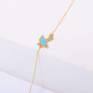 18K YELLOW GOLD BRACELET WITH BIRD