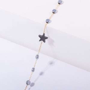 18K YELLOW GOLD STAR BRACELET