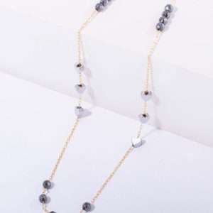 18K YELLOW GOLD HEART CHOKER