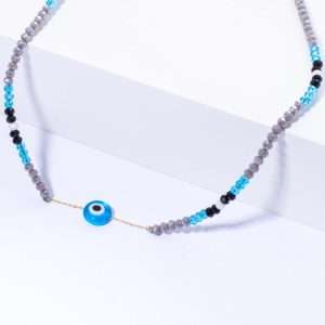 18K YELLOW GOLD EYE CHOKER