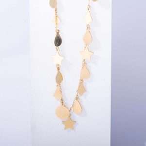 18K YELLOW GOLD MULTI SHAPE CHOCKER