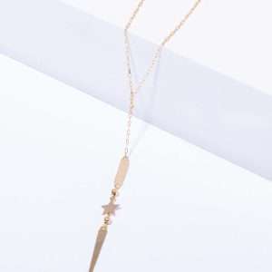 18K YELLOW GOLD STAR NECKLACE