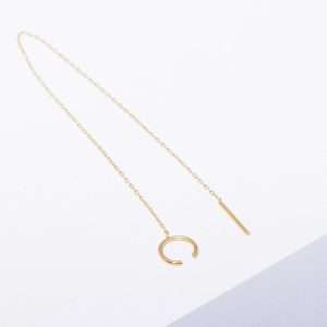 18K YELLOW GOLD SINGLE EARRING