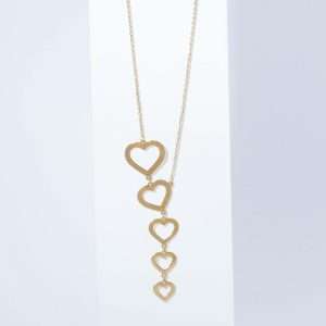 18K YELLOW GOLD HEART NECKLACE