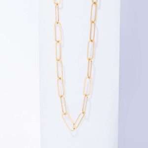 18K YELLOW GOLD CHAIN NECKLACE