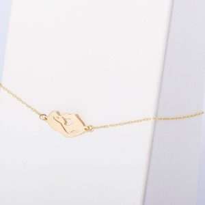 18K YELLOW GOLD VIRGIN MARY BRACELET