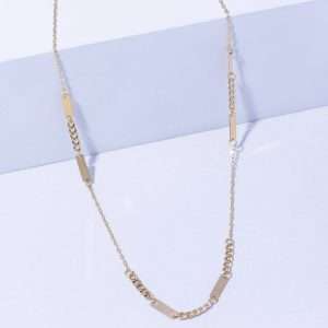18K YELLOW GOLD TWISTED NECKLACE