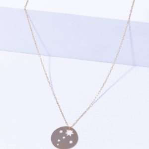 18K YELLOW GOLD STAR NECKLACE