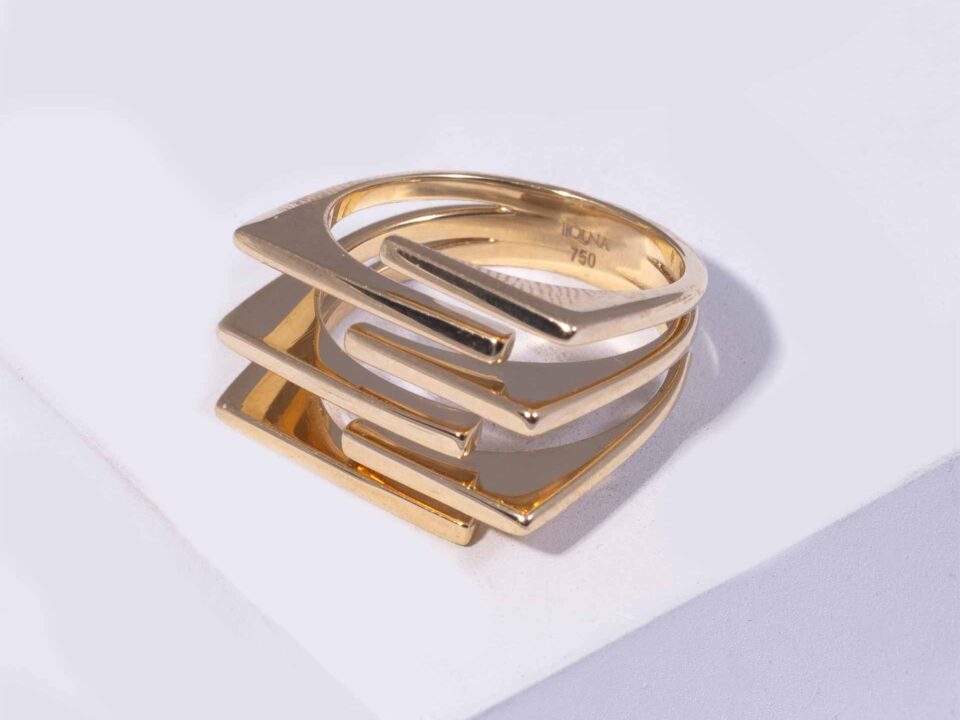 18K YELLOW GOLD RING